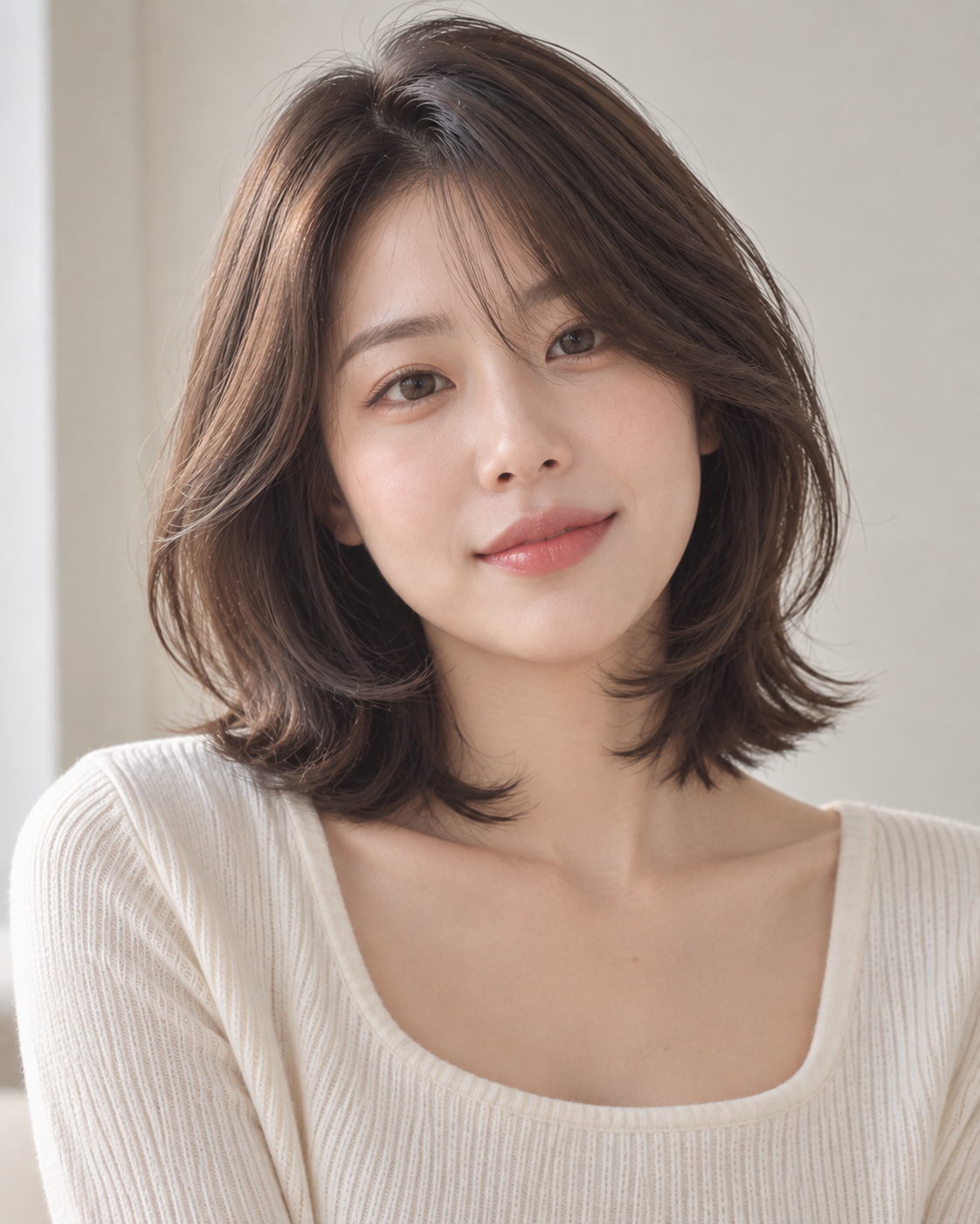 단발웨이브펌